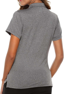 เสื้อโปโลโพลีเอสเตอร์แบบขายส่งสำหรับฤดูใบไม้ร่วง ดีไซน์ใหม่ พิมพ์โลโก้ตามสั่ง เสื้อผ้าสตรีทแวร์แบบเรียบง่ายสำหรับผู้หญิงและผู้ชาย ซับเหงื่อได้ดี - Product Image 3