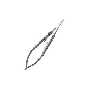 Porte-aiguille Castroviejo micro-courbé lisse 14 cm, instrument chirurgical dentaire en acier inoxydable, kit d'outils de suture de précision - Product Image 2