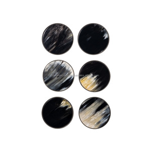 Juego de Posavasos de Cuerno Auténtico Hecho a Mano, Acabado Refinado para Hoteles, Restaurantes, Bares, Cafeterías, Hogares, Decoración de Mesa, Protección - Product Image 2