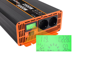 Convertisseur solaire HOULI 10000W |   Convertisseur d'ondes sinusoïdales pures 24V DC vers 220V AC pour l'alimentation de secours domestique et extérieure en cas d'urgence - Product Image 2