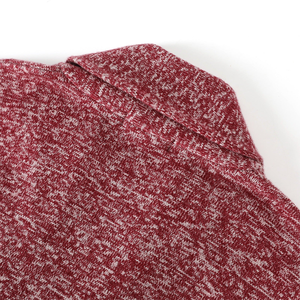 Red Marl V-neck Collar <b>Toggle</b> Cardigan Women Knit Patch Pocket Sweater Cozy Casual Thick Winter Classic <b>Toggle</b> <b>Button</b> Outer - Product Image 4