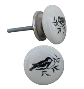 ลูกบิดและตัวดึงเซรามิกรูปนกที่สวยงามทันสมัยสำหรับตู้เด็กตู้เสื้อผ้าตู้เสื้อผ้าห้องนอนห้องน้ำห้องนั่งเล่น - Product Image 2