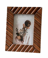 Marco de Fotos de Madera Ecológico Clásico Hecho a Mano con Diseño Único, Estilo Vintage/Moderno para Decoración del Hogar y Regalos