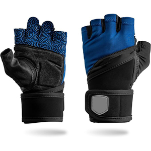 Perforated Microfiber Gym Gloves Women Men <b>Half</b> Finger Anti <b>Slip</b> Padded Palm Breathable Fitness <b>Half</b> Finger Gloves - Product Image 1