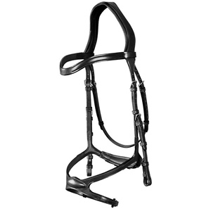 Alta calidad X-Fit Anatomic Western Snaffle Halter Hebillas de doma de cuero genuino Producto de equitación duradero - Product Image 1