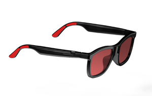 แว่นตาอัจฉริยะ STO พร้อมระบบสัมผัส ควบคุมเครื่องเล่นเพลง วิดีโอ 1080P กันน้ำ IPX-6 ชิปเซ็ต QC ชาร์จผ่าน USB แบตเตอรี่ 260mAh - Product Image 4