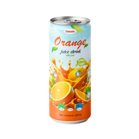 Fruit & groentesap OEM/ODM 250ml slanke blik sinaasappelsap met vruchtvlees Private Label sap met echt vruchtvlees