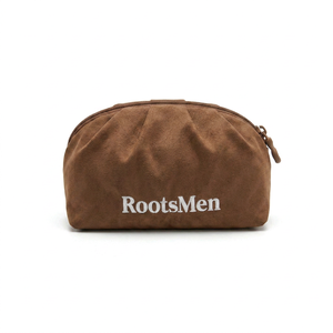 Bolsa de Cosméticos de Nailon Marrón para Mujer RootsMen, Tamaño Mediano, Cierre de Cremallera, Resistente al Agua, Patrón Personalizable, para Viajes y Playa - Product Image 4