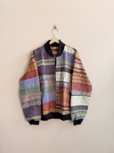 Veste bomber matelassée Kantha vintage faite à la main, veste d'hiver - Product Image 6