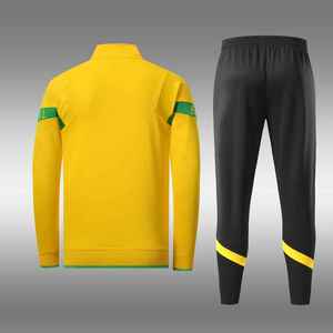Wholesale High Quality 2026 New Thailand Quality Wholesale Brazil Soccer Tracksuit <b>Men</b> Yellow Soccer <b>Jacket</b> <b>Track</b> Suit - Product Image 2