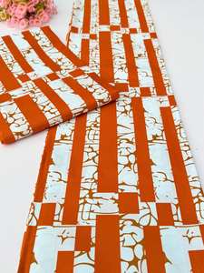 Tela africana estampada en cera multicolor brillante y tela de algodón Ankara para diseño de ropa tradicional y moderna - Product Image 6