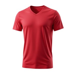 Camiseta de Hombre Talla Grande, Cuello en V, Cómoda, Corte Regular, Color Sólido, Personalizable, Transpirable y Moderna - Product Image 4