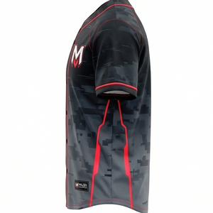 Camiseta de Béisbol con Camuflaje Digital Urbano, Ligera, Deportiva, Uniforme Deportivo, MALUZA INDUSTRIES, Camiseta Personalizada para Equipos - Product Image 4