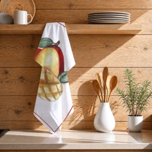 Nouvelle conception, serviette de cuisine imprimée de qualité supérieure, 100 % coton, super absorbante, à prix abordable - Product Image 1
