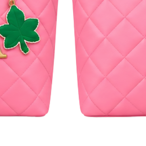   Bolso Tote de Moda para Mujer en Rosa y Verde, Diseño con Letras de Inspiración Griega, Asa Superior, Bolso de Hombro, Gran Capacidad, Bolso para Uso Diario - Product Image 2
