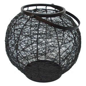 Farol Metálico Rústico Francés Blanco con Acabado Pintado para Decoración Colgante de Hogar y Jardín, Farol para Velas para Ocasiones Navideñas - Product Image 6