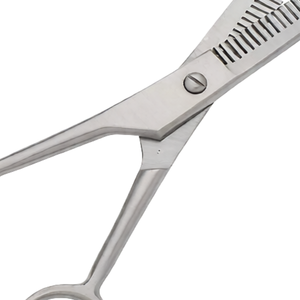 Double Edged Professional Hair Thinning <b>Shears</b> 6.5 Inch Silver Stainless Steel Barber Texturizing Scissors Salon Grooming <b>Tool</b> - Product Image 6