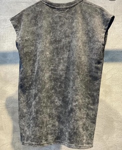 Camiseta sin mangas gótica para hombre, cuello redondo, de algodón tejido, estampada, talla grande, con patrón en blanco y negro, estilo culturismo - Product Image 5