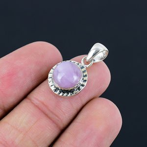Natural Gemstone Pendants 3A Quality Top Quality Kunzite Gemstone 925 Sterling <b>Silver</b> Pendant Necklace Engagement Gift - Product Image 5