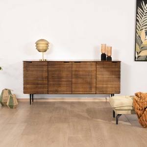 Vandana Crystal Core 4-door <b>sideboard</b> in teak and solid mango wood, 183cm Sheffield - Product Image 1
