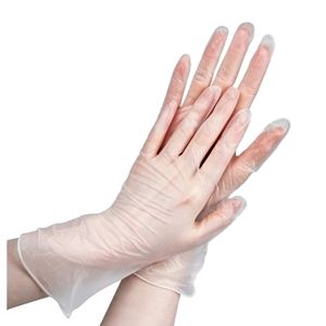 Paquete de guantes de seguridad sintéticos de vinilo desechables transparentes grandes 1000 cubiertas de mano ambidiestras para el hogar cocina limpieza Cocina - Product Image 1