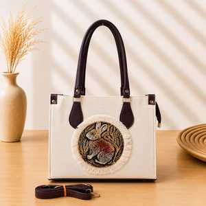Sac fourre-tout bohème en PU avec imprimé animal, bandoulière amovible, grande capacité, fermeture éclair étanche pour femme, idéal pour les voyages quotidiens - Product Image 3