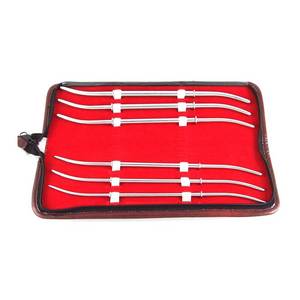 Hank double ended uterine dilator set 6 pcs gynecology surgical instruments stainless steel reusable hospital grade cervical - Product Image 2