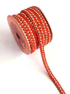 DIY Clothes Sewing Zig Zag <b>Trimming</b> 5mm Curtain Ribbon Costume Textile Embellishment Metallic <b>Ric</b> <b>Rac</b> Gold Lace Sequins Shoes - Product Image 3