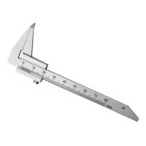 Calibrador Deslizante de 5 Pulgadas (0-80mm), Herramienta de Medición de Precisión, Instrumento de Laboratorio Dental, Calibrador Vernier de Acero Inoxidable - Product Image 2