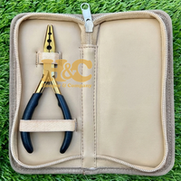 HOOPER COMPANY Nouvelles Pinces à Extensions Capillaires en Acier Inoxydable de Qualité Chirurgicale à Forte Tenue pour Usage Commercial, Ouvre-Anneaux Micro Nano