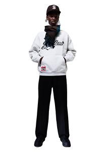 Sweat à capuche d'hiver pour hommes coton boucle tricot respirant à la mode sur la taille épaule tombante imprimé personnalisé pull à capuche pour hommes - Product Image 5