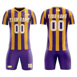 Conjuntos de Fútbol Sublimados de Nivel Profesional, Camisetas de Fútbol de Manga Corta con Corte Láser, Uniformes de Fútbol Personalizados para Hombre y Mujer - Product Image 4
