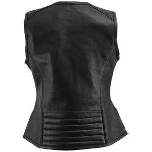 Chaleco de Cuero para Motocicleta Unisex para Hombre y Mujer, Nuevo Diseño Club Biker, Chaleco de Cuero Genuino Perforado, Precio de Mayoreo Económico - Product Image 2