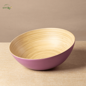 Bols à dîner en bambou faits à la main, écologiques, classiques, personnalisés, légers, non toxiques, jetables, pour un usage domestique, bols de service pour les fêtes - Product Image 2