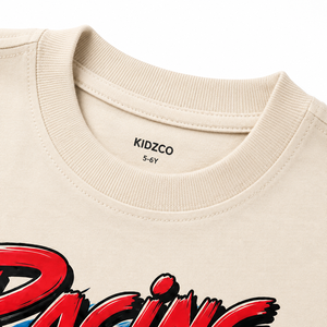 T-shirt à manches longues col rond en jersey 100% coton imprimé Racing pour homme, décontracté, respirant, coupe ample, couleur unie, style Hip Hop - Product Image 6
