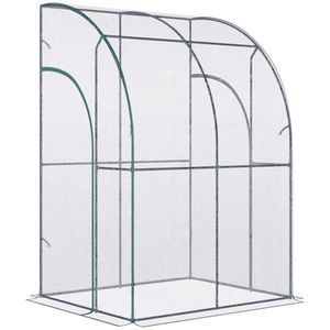 Serra Portatile con Telaio in Acciaio per Coltivazione Piante, Copertura Trasparente in Polietilene, Design Moderno - Product Image 2