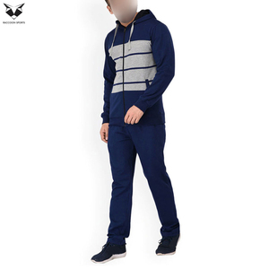 2026 Comfortable Premium Quality Men’s Active Tracksuits Contrast Striped Design <b>Zip</b>-Up Hoodie & Comfortable <b>Trousers</b> - Product Image 4