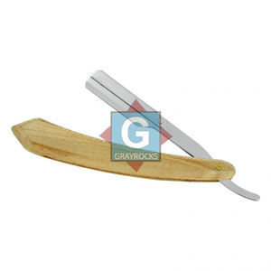 Navaja de Afeitar de Acero Inoxidable con Mango de Madera de Hermoso Diseño para Barbería y Salón de Belleza - Product Image 2