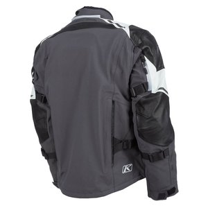 Blouson de moto Kodiak pour homme, manches longues, color block, imperméable, polyester/nylon, gris, noir, blanc, toutes saisons, vêtements de course - Product Image 5