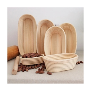 TOPGRADE Rattan Reusable <b>Bread</b> Proofing <b>Basket</b> Industrial Kitchenware Handwoven Food Contact Safe - Product Image 1