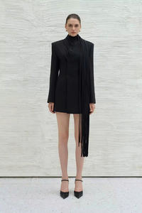 Trajes y Blazers Elegantes para Mujer ODM, BLAZER DEBS CON BORRACHES, 73% Poliéster - 17% Rayón - 10% Elastano, Blazer de Oficina para Mujer de Vietnam - Product Image 5