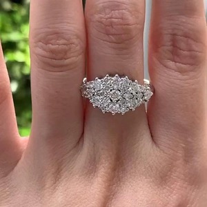 Lab Grown Diamond Prong Set Brilliant Cut 14K <b>Gold</b> Minimalist Proposal Wedding <b>Ring</b> High Sparkle <b>Cocktail</b> <b>Ring</b> Women's /IGI - Product Image 1