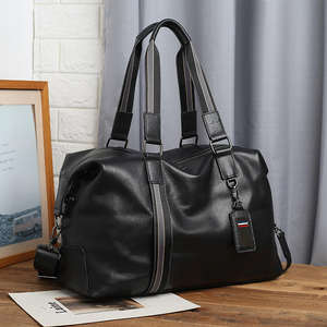 Sac de voyage en cuir de vachette véritable NESTA SPORTS, grande capacité, sac de week-end et sac de sport à bandoulière, sac de voyage pour courts séjours - Product Image 6