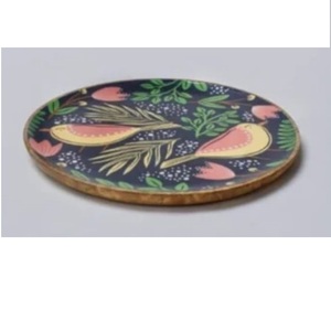 อุปกรณ์เสิร์ฟซุปสำหรับโรงแรมและร้านอาหารยอดนิยมบนโต๊ะอาหาร  จานเสิร์ฟเคลือบเอนาเมลด้านในพร้อมด้ามจับไม้ - Product Image 1