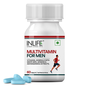 Tabletas Multivitamínicas para Hombres, 23 Vitaminas y Minerales con Ginseng, Ashwagandha, Semilla de Uva, Zinc, Vitamina C, D3, 60 Unidades - Product Image 1