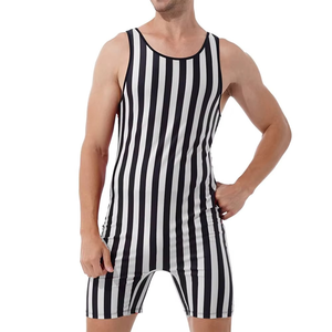 Combinaison de lutte pour hommes, durable, extensible, sans manches, avec tissu respirant pour l'entraînement et les compétitions - Product Image 2