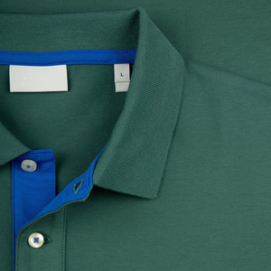 เสื้อโปโลผู้ชายผ้าคอตตอนผสมน้ำหนักเบา ดีไซน์ลำลองทรงปกติ - Product Image 4