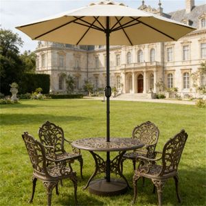 Base per Ombrellone da Patio Marrone, Solo Base, Supporto e Staffa per Ombrellone da Terrazzo, Accessorio Premium per Arredamento Esterno - Product Image 1