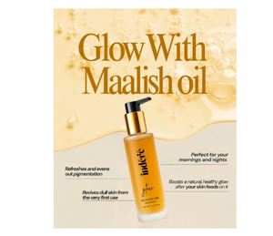 Aceite Corporal Glow Maalish con Mogra, Kesar y Chandan, Fórmula Ayurvédica No Grasosa para una Nutrición Profunda y un Brillo Radiante - Product Image 3