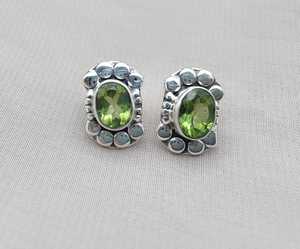 Pendientes de Peridoto en Plata de Ley 925 con Baño de Oro, Gema Verde Natural, Joyería Hecha a Mano, Regalo para Mujer, Venta al Por Mayor, OEM - Product Image 3